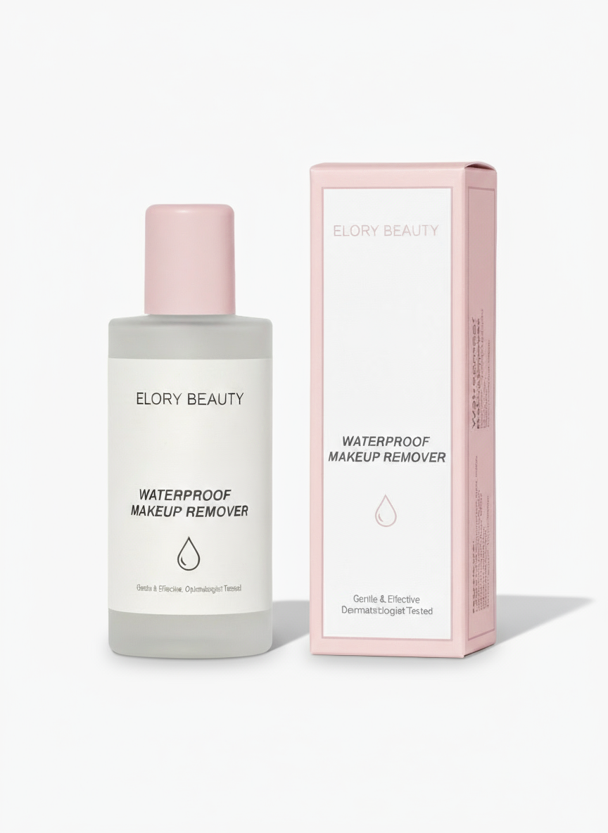 Elory Beauty waterproof makeup remover bottle 