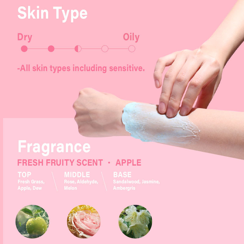 Wholesale Brand Skin Moisturizing Glowing Exfoliating Natural Fruit Sugar Body Scrub